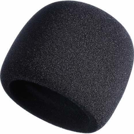 Image shows a Mudder Foam microphone muffler against a white background.