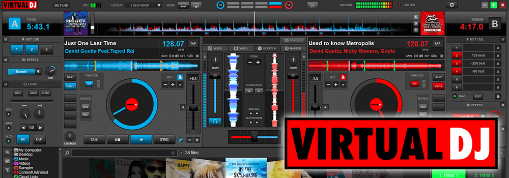 Image is a screenshot from the DJ software Virtual DJ Pro.